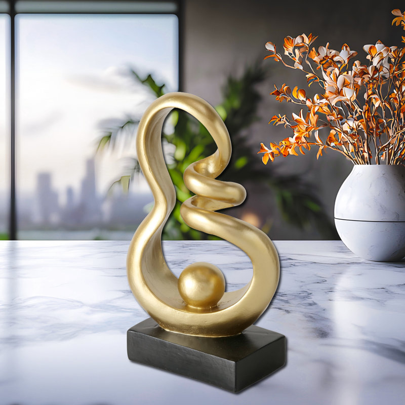 Sculpture abstraite à nœuds, 9,5 po