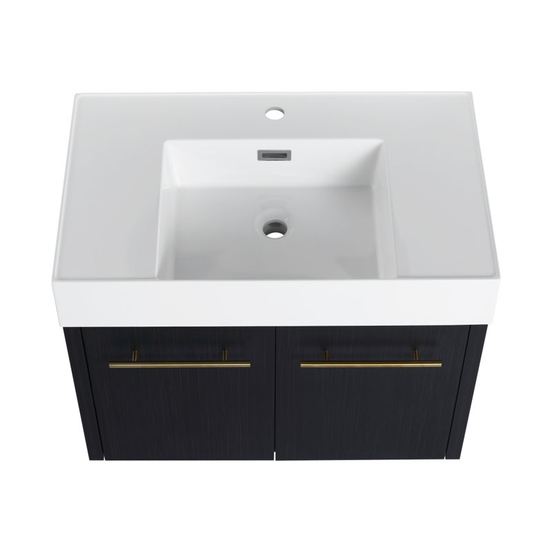 Meuble-lavabo mural avec lavabo, 30"