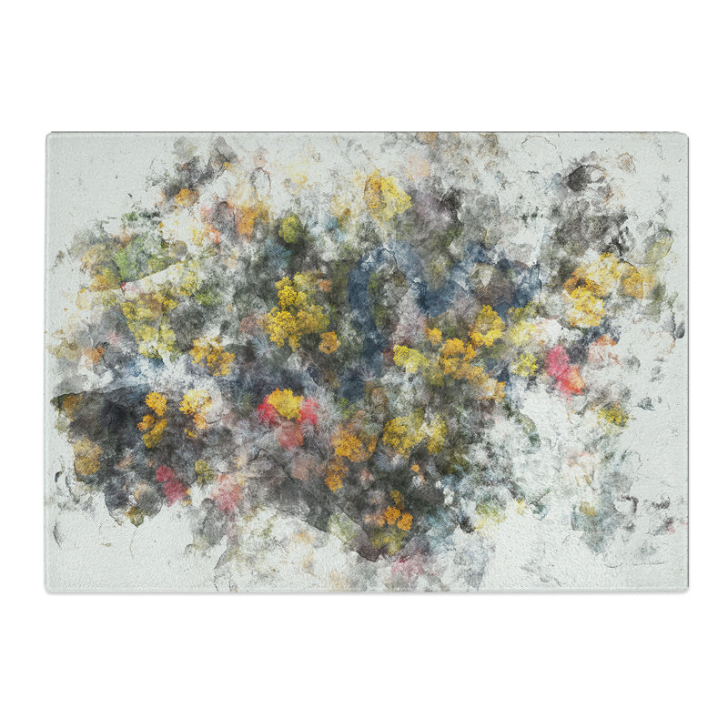 Tempered Glass River Through an Autumn Forest Chopping Board, 20 cm x 28.5 cm
