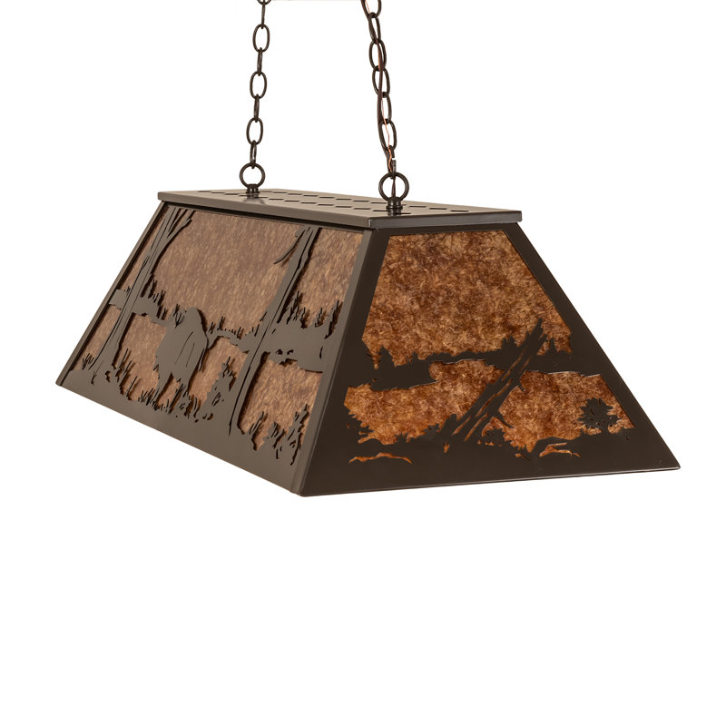Rustic Lodge 6 - Light Pendant, 16" H x 17" W x 48" L
