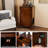 Enclosure End Table With Shutter Door