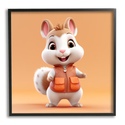 " Orange Chipmunk Cartoon " by Roozbeh