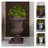 Aadityaram Urn-Shaped Fiberstone Planter – MgO Clay Plant Pot with Drainage Holes for Indoor/Outdoor Use-1295326627