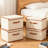 4Pack Storage Bins Boxes with Lids Decorative Storage Boxes Collapsible Fabric Storage Basket Containers Lidded Storage Cube for Bedroom Organizing Closet Home Office-1227386549