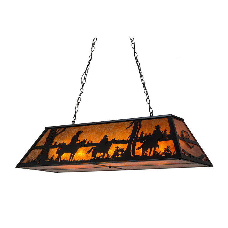 Luminaire suspendu 9 lumières Rockin C Ranch