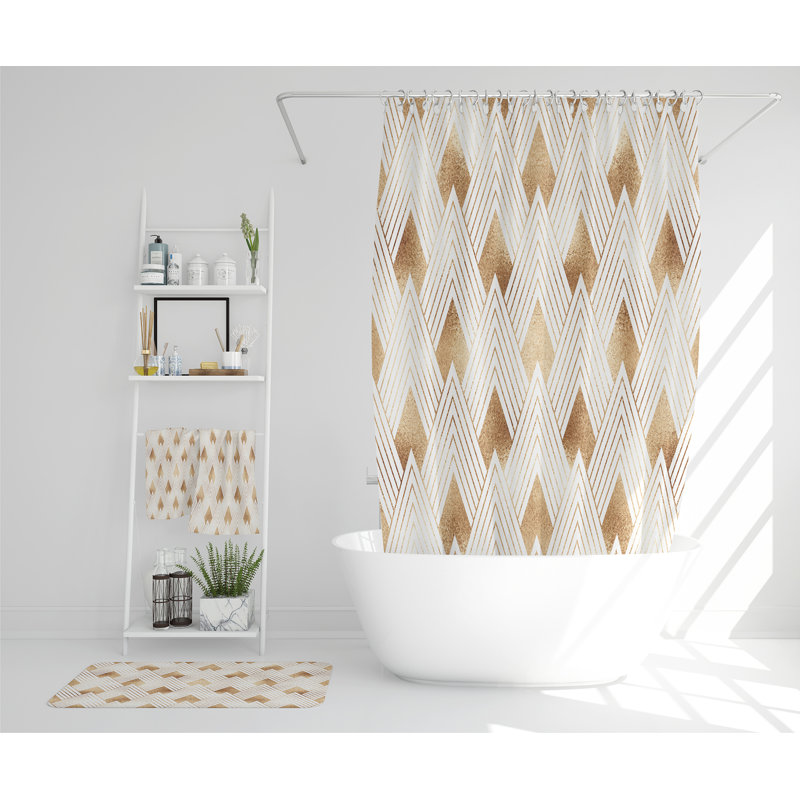 Nastasia Polyester Shower Curtain Set