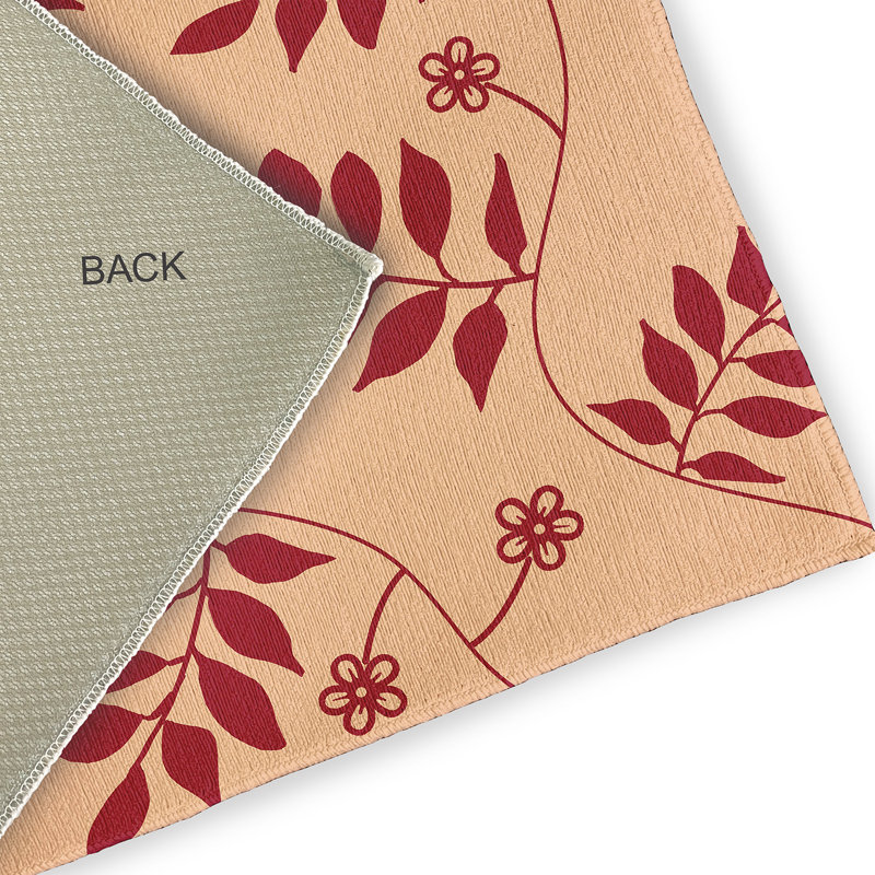 Kristlaug Chenille Floral Indoor / Outdoor Rug