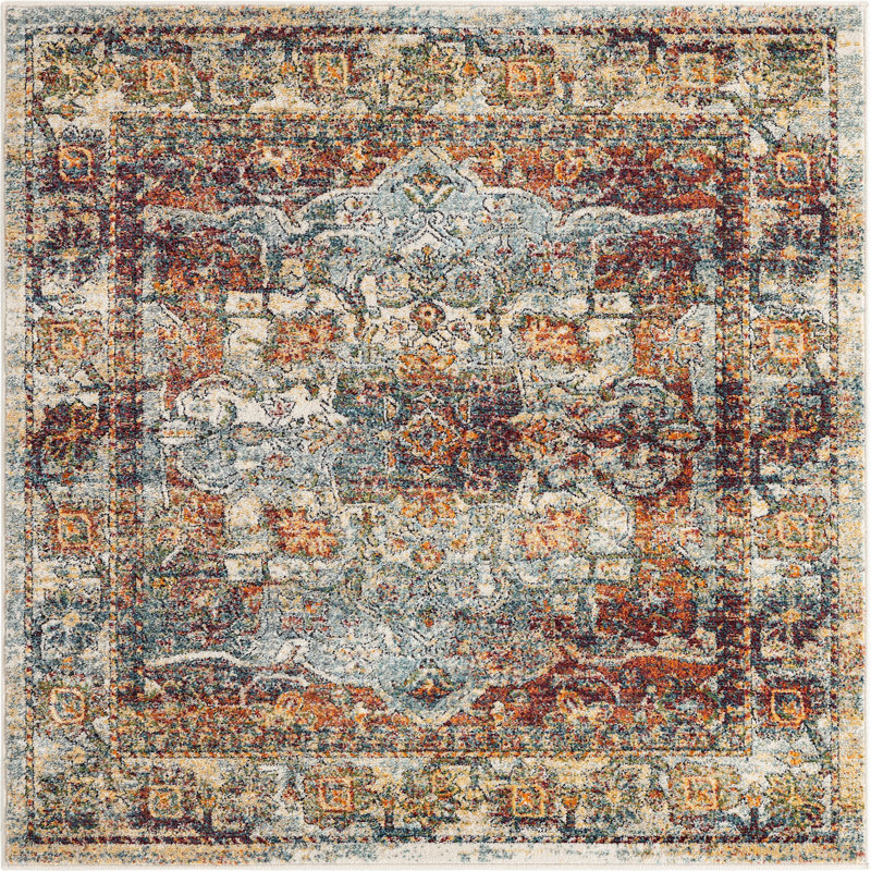 Mekalah Oriental Indoor Rug, Square 5'