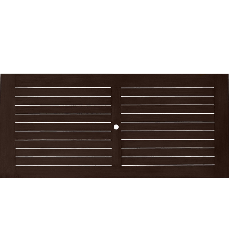 Club Aluminum Outdoor Dining Table, Mahogany