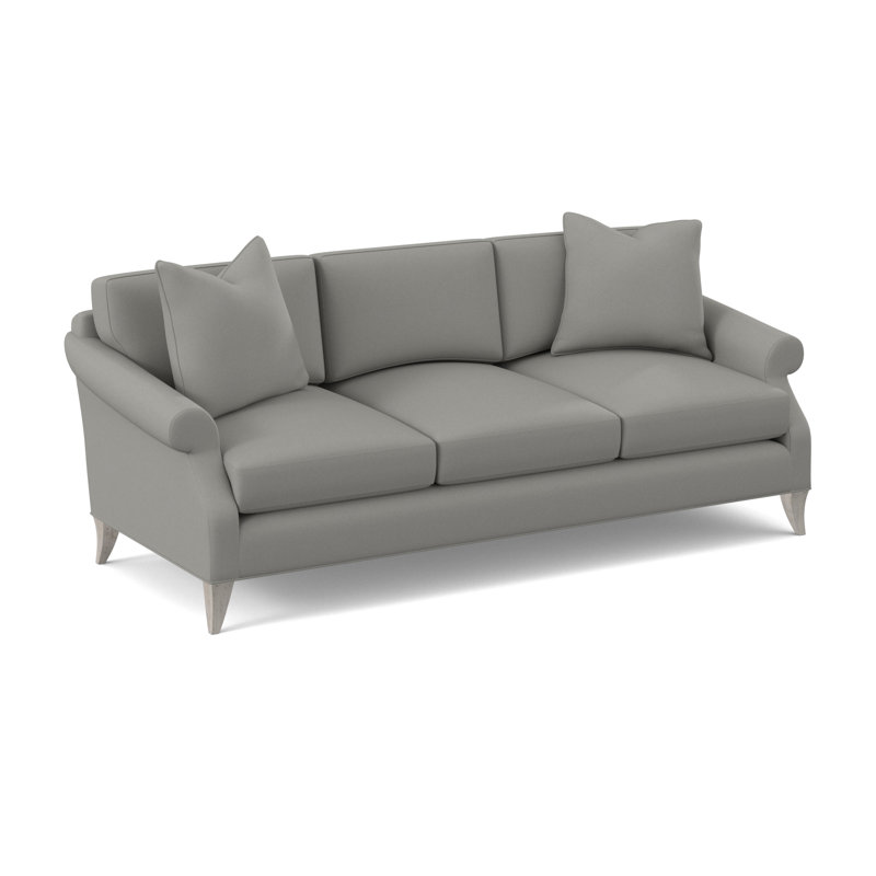 Turner Upholstered 86'' Sofa, Bisque, Fizz Ivory 100% Polyester