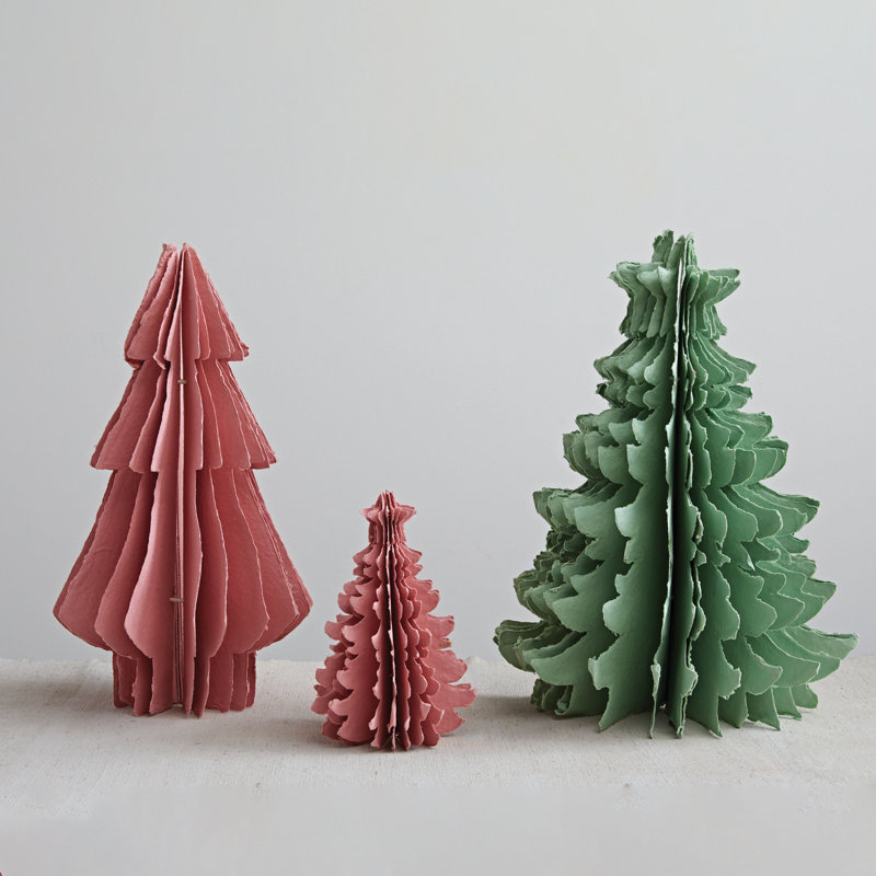 Handmade Recycled Paper Folding Tree