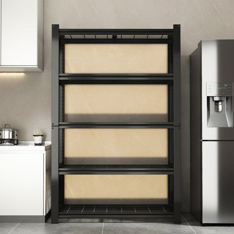 Support de rangement réglable en métal 5 avec une charge de 2 000 lb, idéal pour le commerce de détail et le garde-manger - Étagère en maille robuste pour garage, bureau, capacité, facile à installer