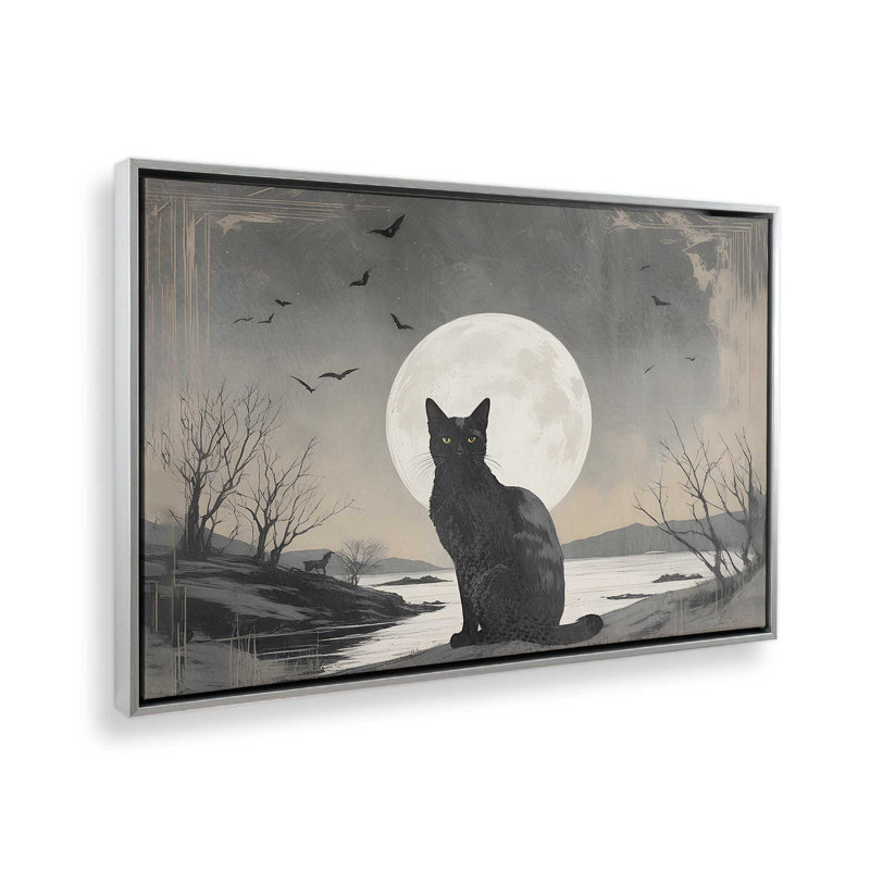 Impression sur toile Lunar Watcher, H 32,75 po x l 48,75 po, Chrome poli