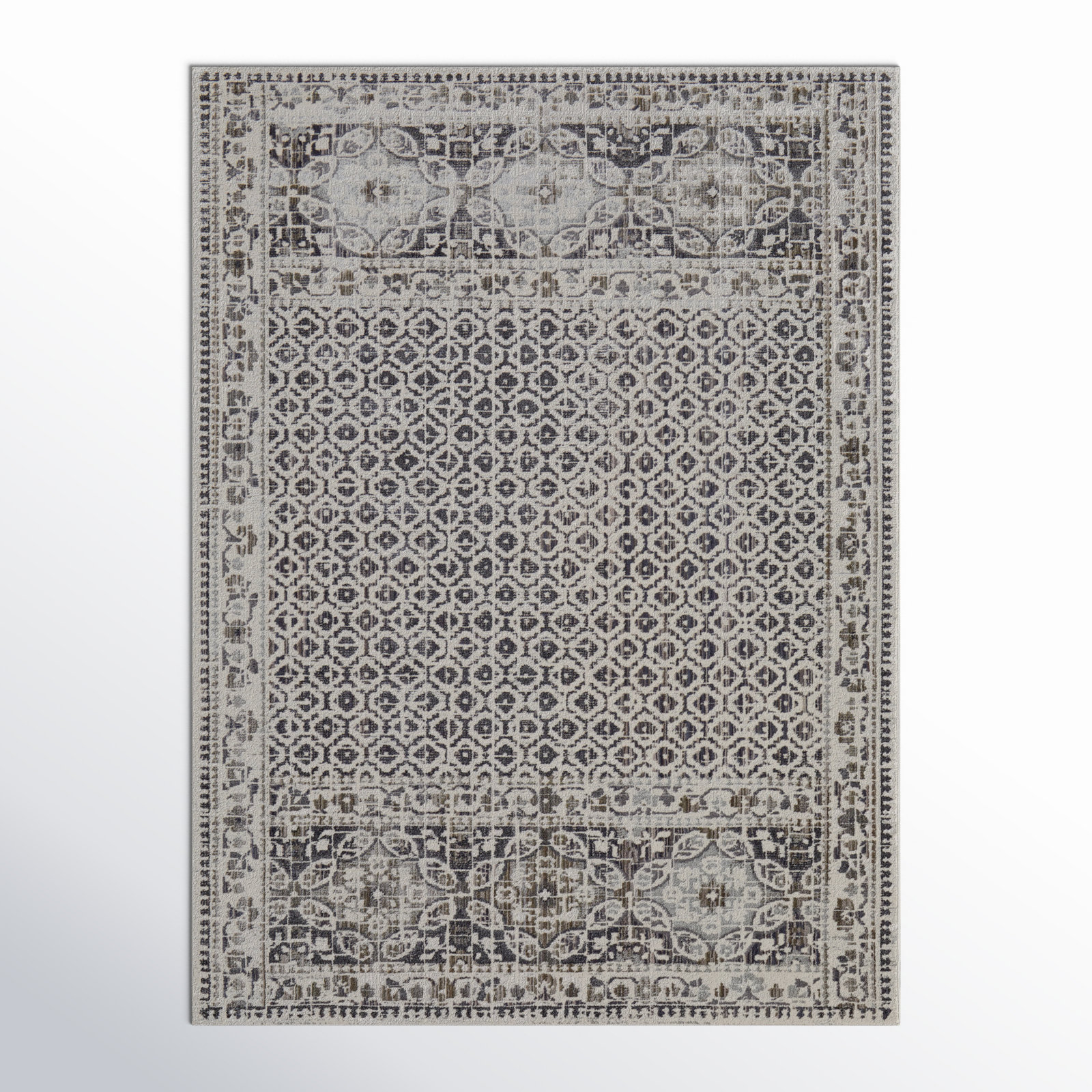 Chander Black/Ivory Rug, Rectangle 10'2" x 13'9"
