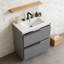 Meuble-lavabo 30 po avec lavabo en céramique-327678779