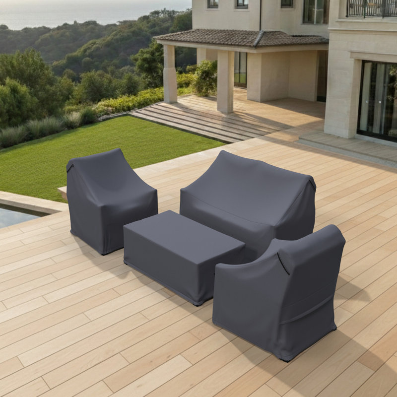 Landing 4 Piece Patio Conversation Sets Group Seating Outdoor Furniture Covers
