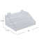 Three-Tier Shelf Counter Step Display, 16" wide