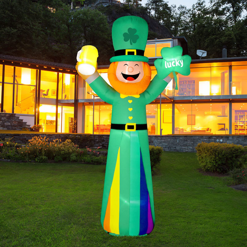 Leprechaun et Shamrock gonflables