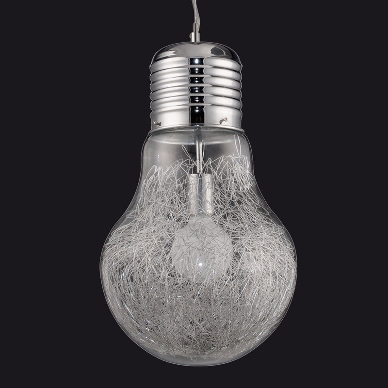 Merrin 1 - Light Nickel Bulb Pendant