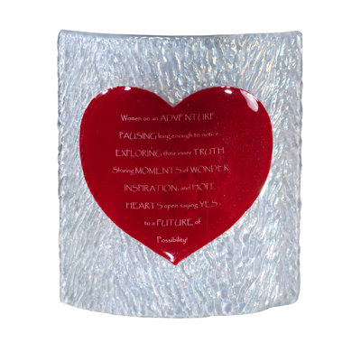 Personalized Heart Handmade Glass Wall Décor