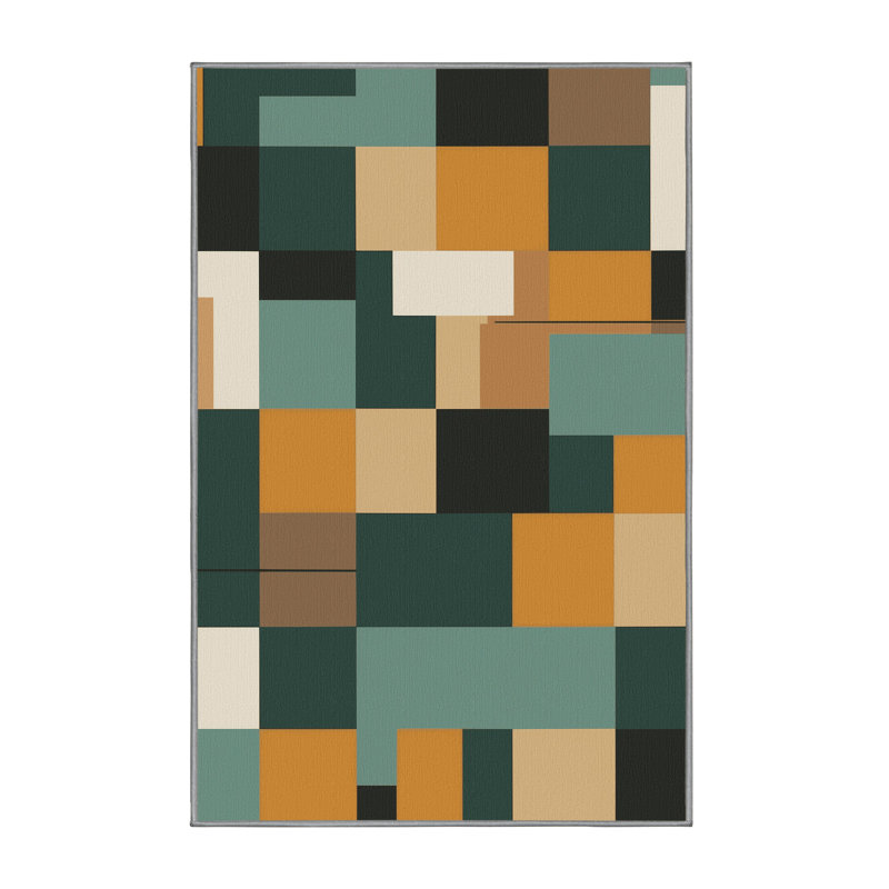 Tapis à blocs abstraits, Rectangulaire 3 pi x 5 pi