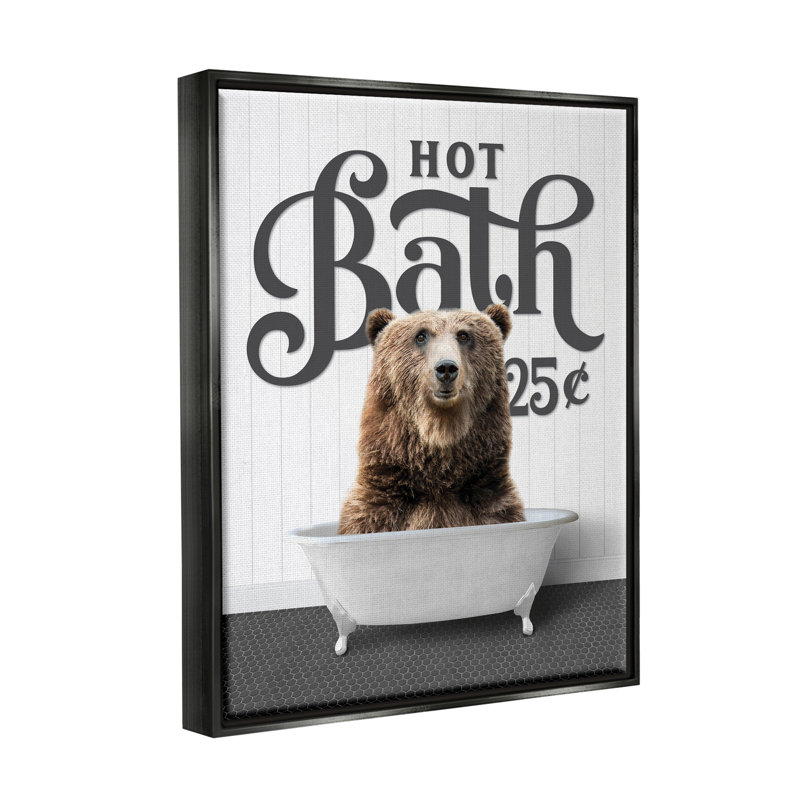 Art mural en toile flottante Latitude Run® par Beared, Cadre flottant noir de jais, H 31 po x l 25 po x P 1,7 po