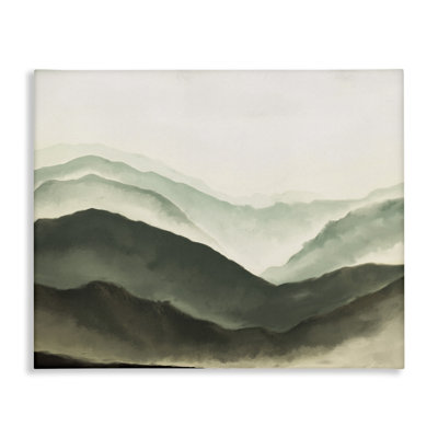Misty Mountain Range Atmospheric Landscape
