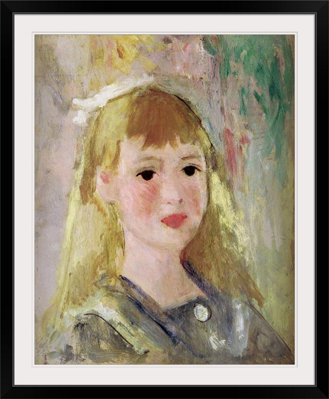 « lucie berard » par pierre-auguste renoir, reproduction d’art, H 38 po x l 32 po x P 1 po, Cadre noir