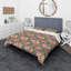 Ensemble de housse de couette en microfibre jaune / or / rose-35228704