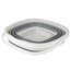 Simplify 10L Collapsible Square Bucket in White/Grey