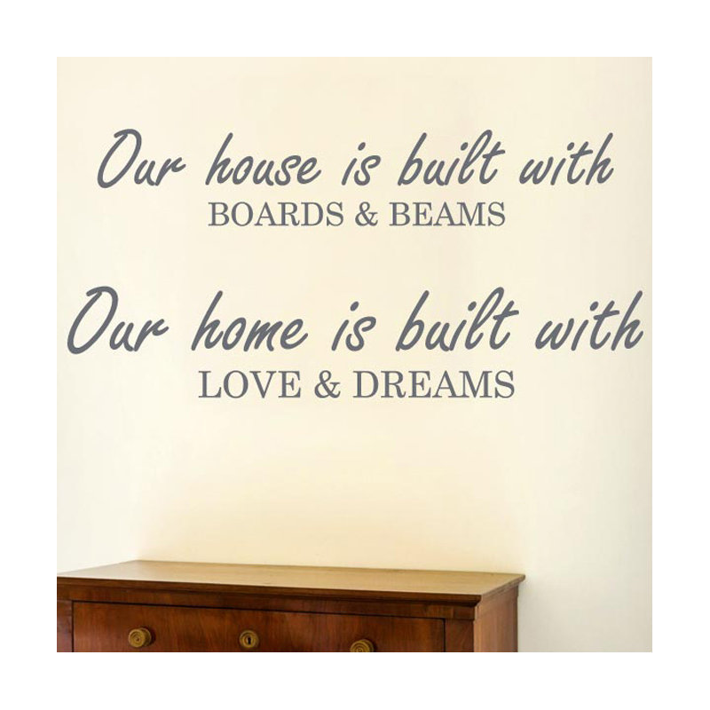 Non-Wall Damaging Wall Decal, Grey, Large