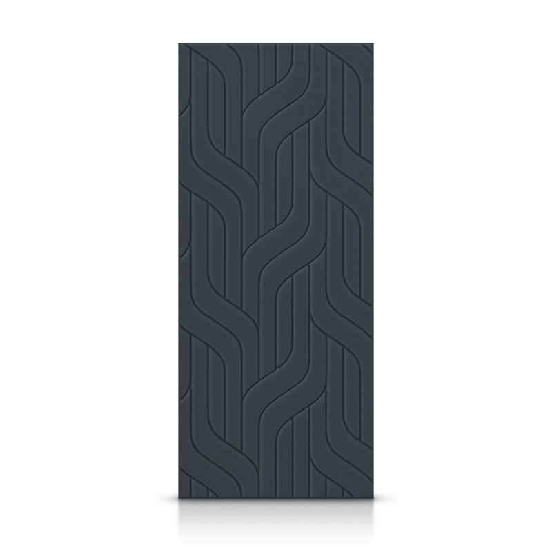 Porte standard à panneaux en bois manufacturé, Gris anthracite, 36 po x 84 po