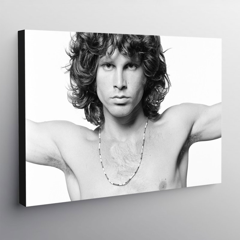 Jim Morrison The Doors - Wrapped Canvas Print, 21cm H x 31cm W x 4cm D