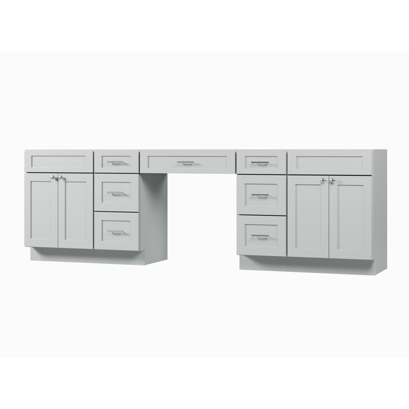 108 Base de meuble-lavabo double 108 seulement, Gris