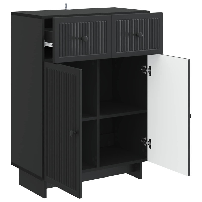 66cm Sideboard, Black