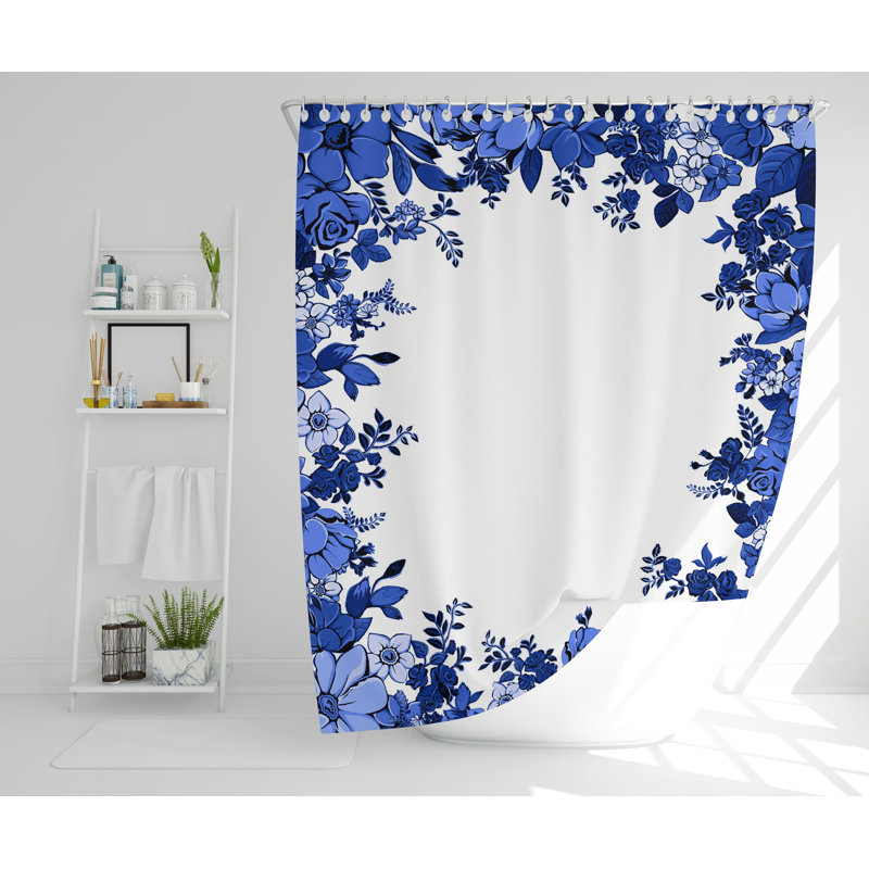 Lenhardt Polyester Shower Curtain, 168cm H x 168cm W