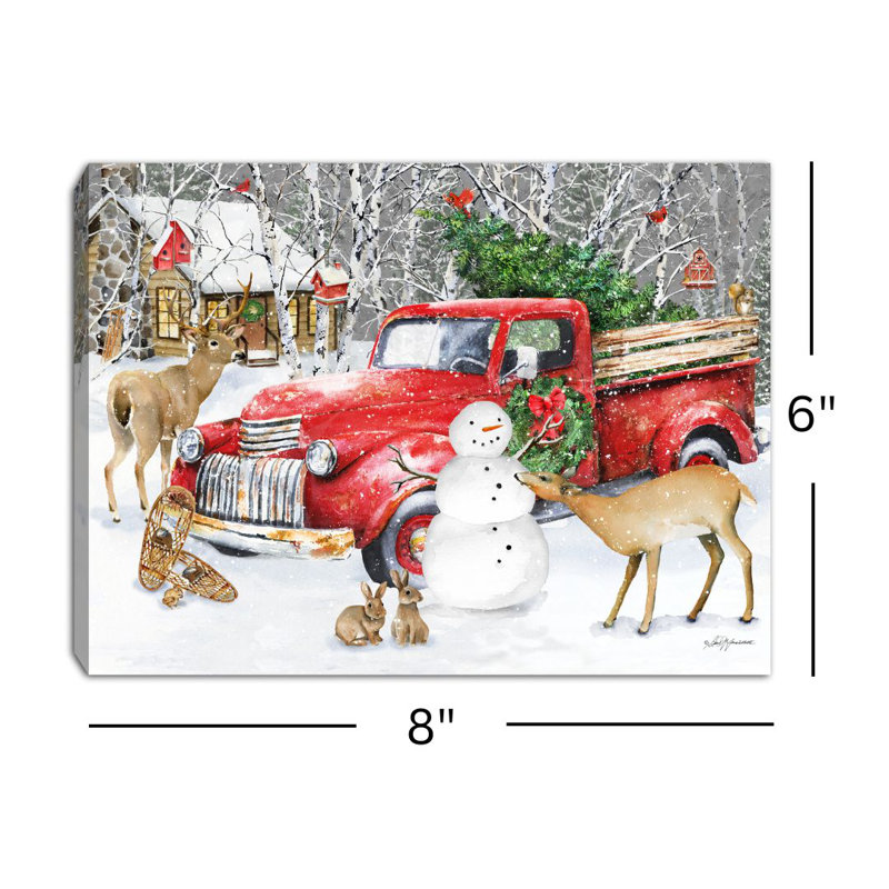Mini camion de Noël 8x6
