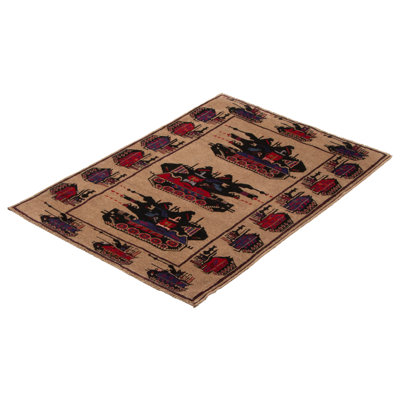 Tapis taupe Rare War 3 pi 0 po x 4 pi 8 po