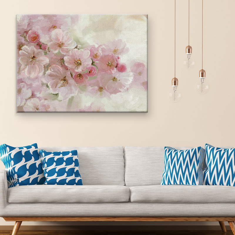 « japanese cherry tree »-sans cadre, reproduction d’art sur toile, H 30 po x l 40 po x P 1,5 po