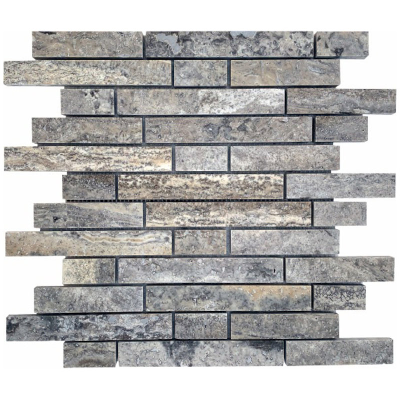 1" Natural Stone Mosaic Pattern Wall Tile
