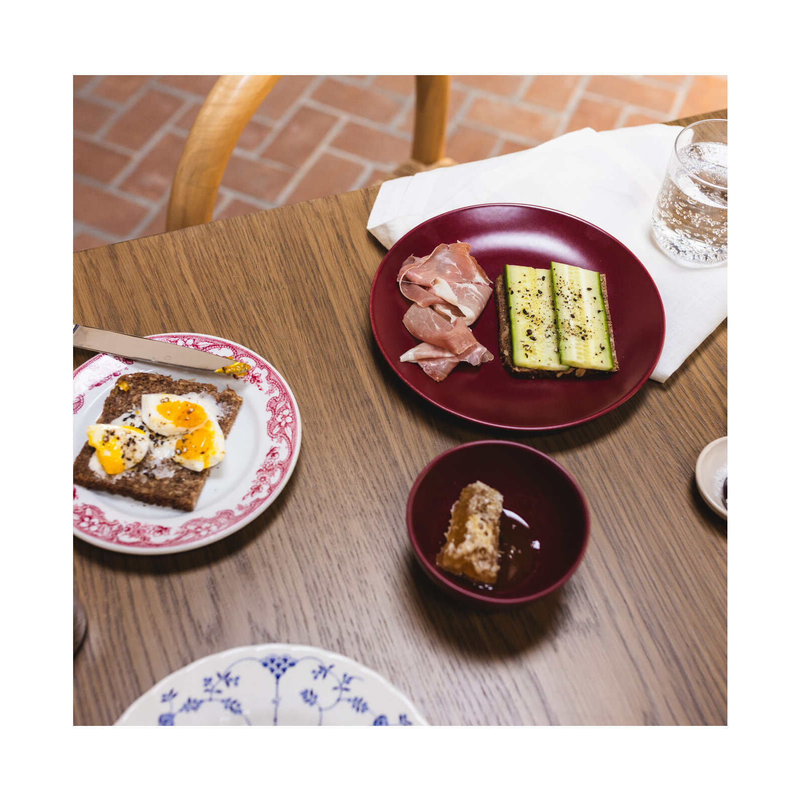 Year & Day Ceramic Small Plates, Plum