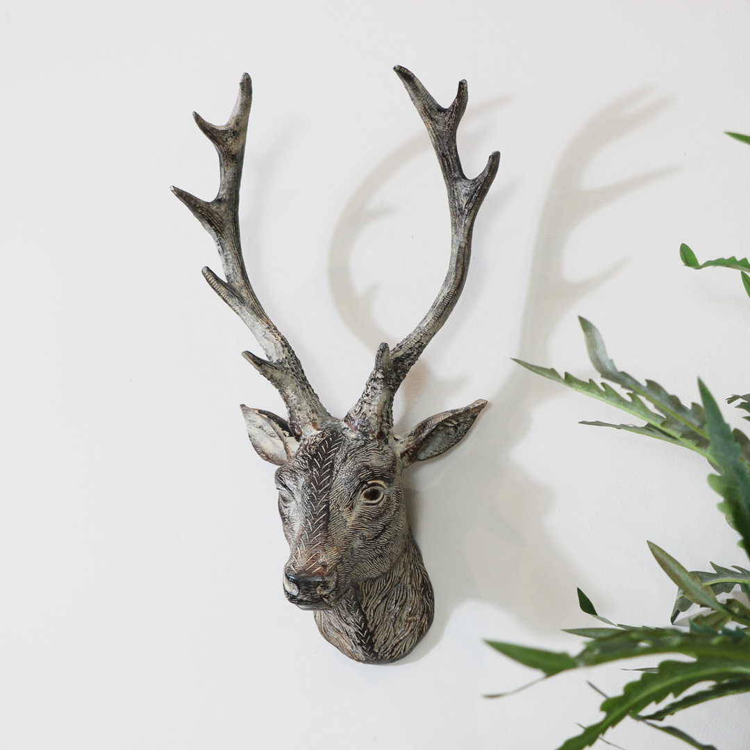 Metal Stag Head Wall Décor