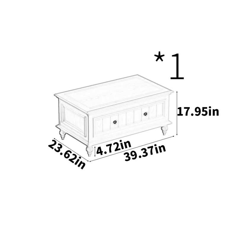 Modern minimalist coffee table