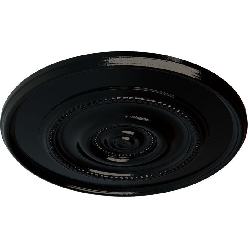 Médaillon de plafond Endurathane Tellson, DE 30 5/8 po x P 2 1/2 po (convient aux auvents jusqu'à 6 3/4 po), fini de rêve de minuit peint à la main