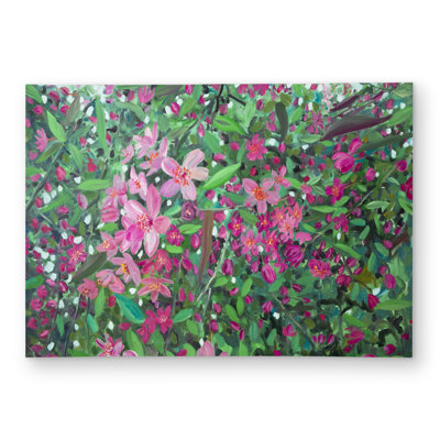 Cherry Tree Blooming Rug | Illustrative Bedroom Outdoor Decor