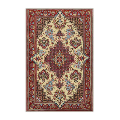 Tapis brun/beige traditionnel Jitu