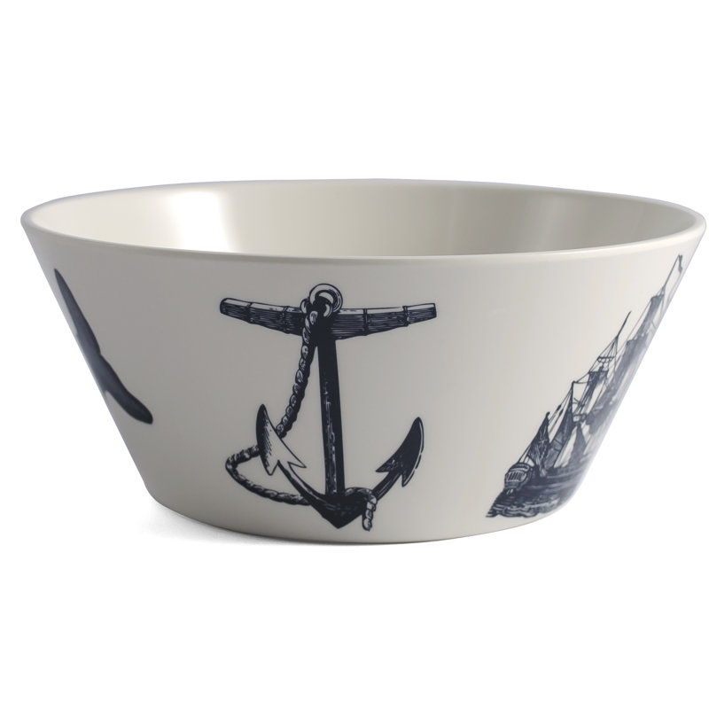 Bol de service en mélamine Scrimshaw