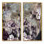 «Grunge Silk Nature Flower», ensemble de 2 peintures sur toiles-1170668210-1170668215