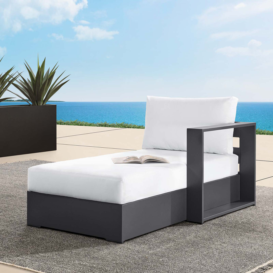 Modway Tahoe Outdoor Patio Powder-Coated Aluminum Modular Right-Facing Chaise Lounge Modway Cushion 