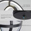 Modern LED Chandelier, Pendant Light Adjustable Height & Dimmable, 3 Ring 22W 4000K Chandeliers-1013694782